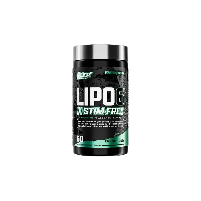 Nutrex Research LIPO SIX Stim-Free Metabolism & Appetite Support Supplement 60 Capsules