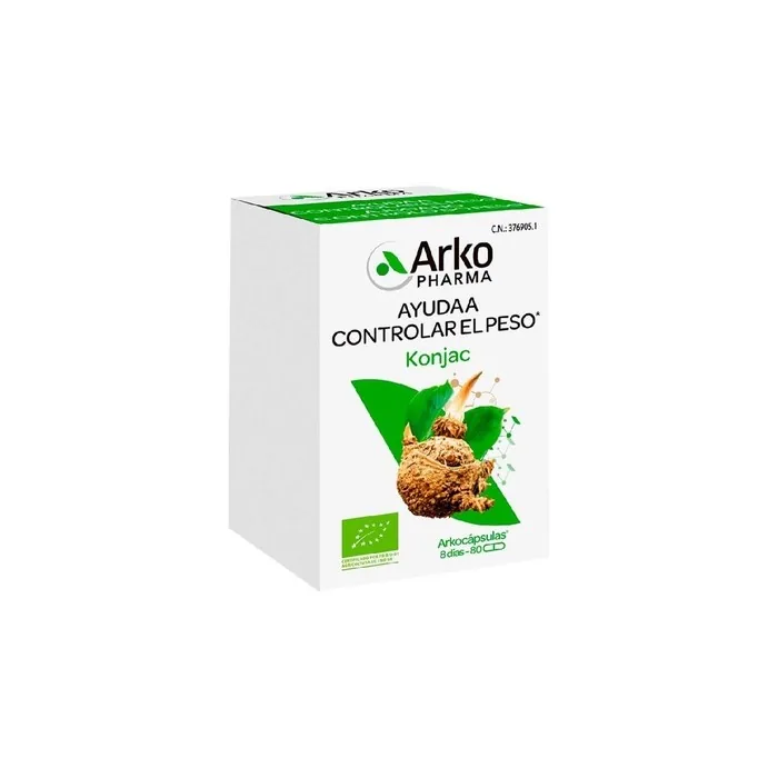 Arkopharma Arkocaps Glucomannan 80 Capsules Dietary Supplement For Weight Management