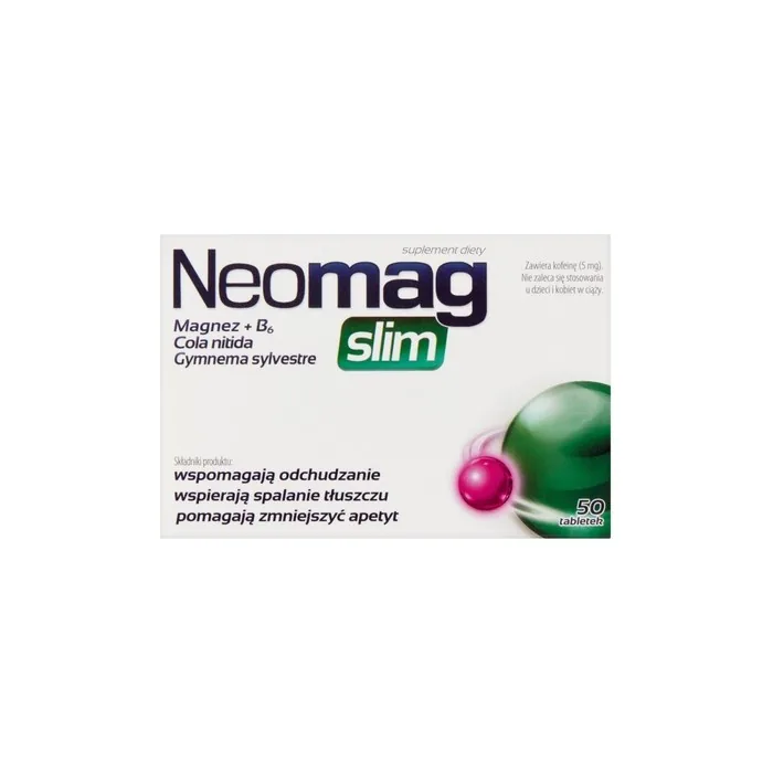 Neomag Slim Dietary Supplement Supporting Weight Loss - 50 Tablets