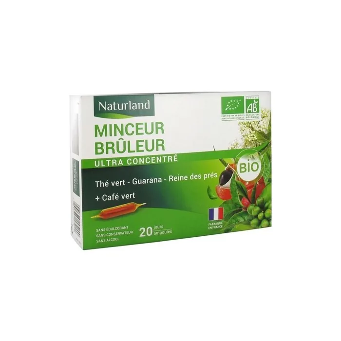 Naturland Slimming Burner Organic 20 Drinkable Phials 10ml