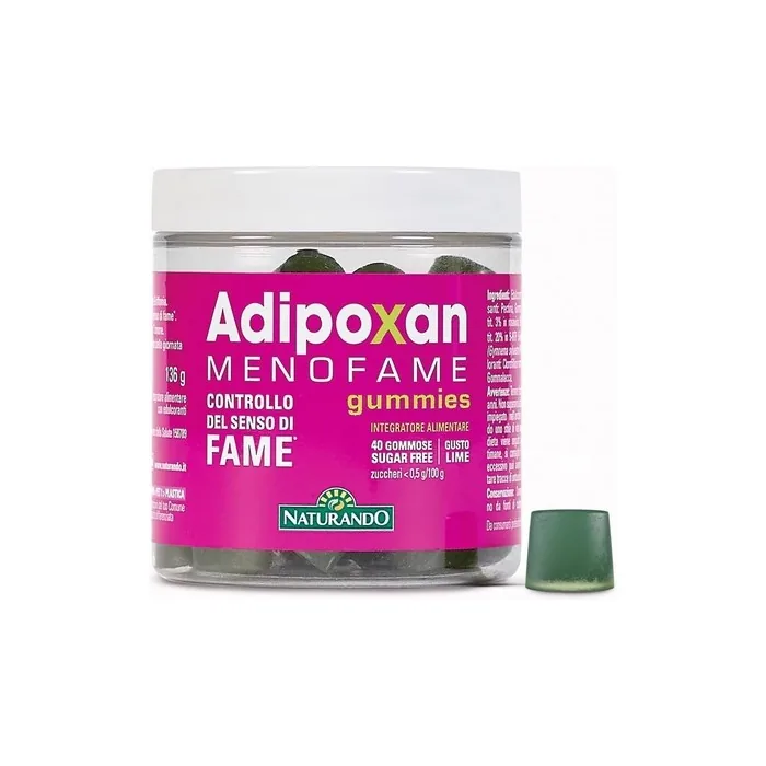 Naturando Adipoxan Menofame Gummies Food Supplement For Hunger Control With Gymnema Rodiola And Griffonia