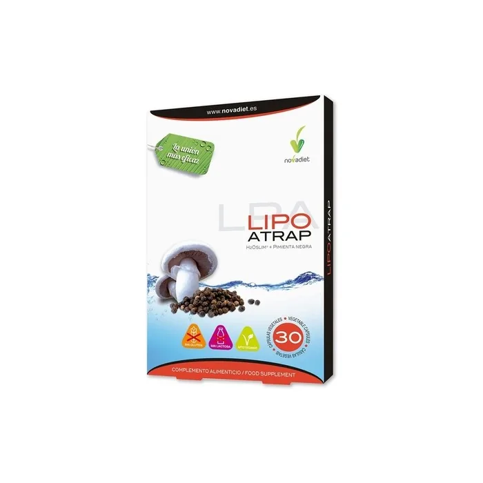 Novadiet Lipoatrap Capsules with H2oslim and Black Pepper for Weight Control
