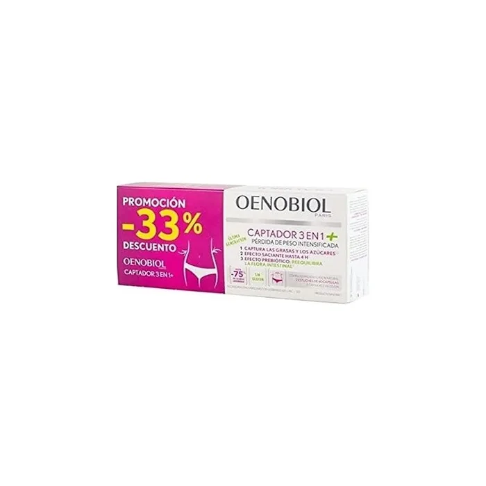 Oenobiol Oenobiol Capture 3 In 1 Enhanced Weight Loss Duplo 2x60 Capsules