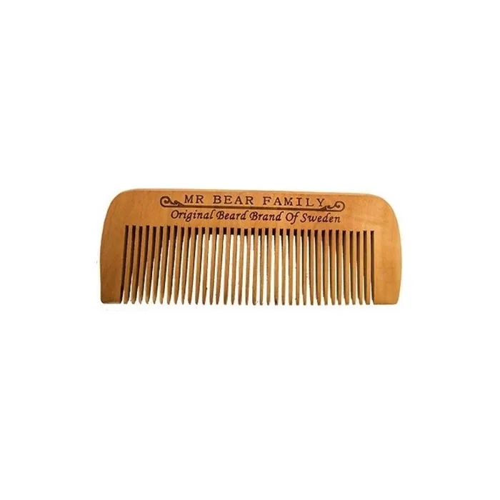Mr Bear Family Wooden Beard Comb