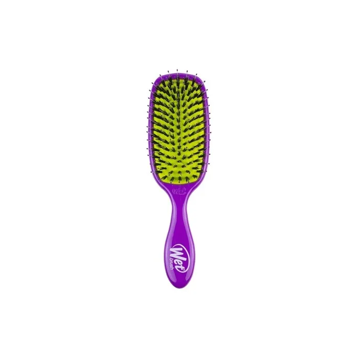 Wetbrush Shine Enhancer Hairbrush with Natural Boar Bristles Eco-Friendly Purple
