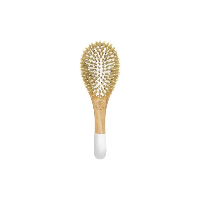 BACHCA Wooden Hair Brush with Boar and Nylon Bristles