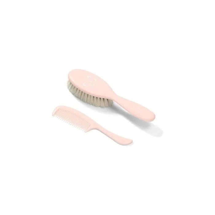 BabyOno Natural Super Soft Bristle Brush and Comb Set 568/04