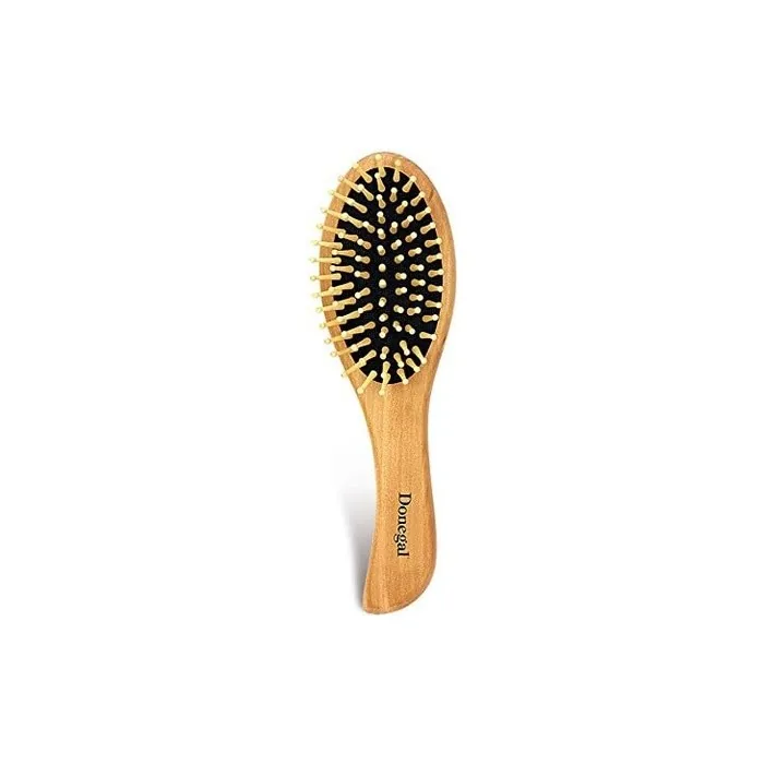 Donegal Hair Accessories Hair Care Oval Hairbrushes Massage Brush with Wooden Pins