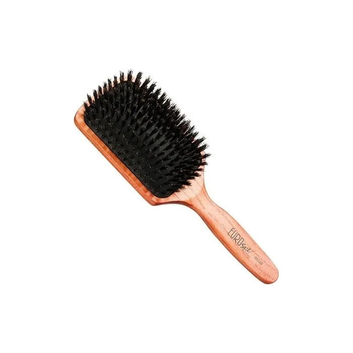 Eurostil Fuelle Rectangular Boar Bristle Wooden Hair Brush 1 Unit
