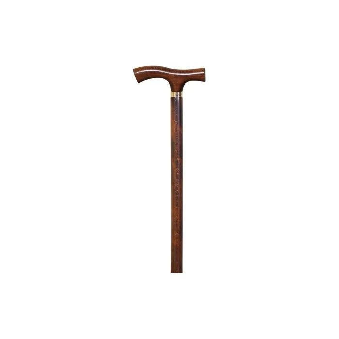 Dark Wooden Crutch Cane